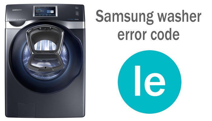 Samsung washer error code le