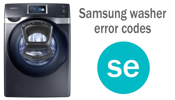 Samsung washer error codes se