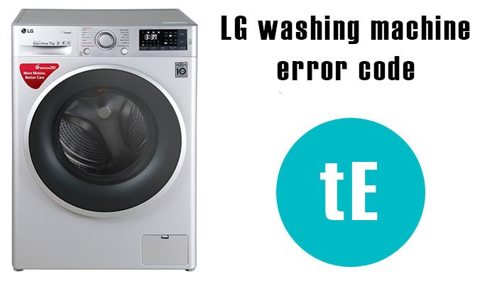 LG washer error code tE