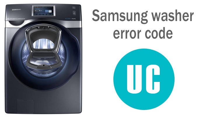 Samsung washing machine error code uc