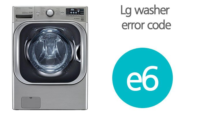 Lg washer e6 error code