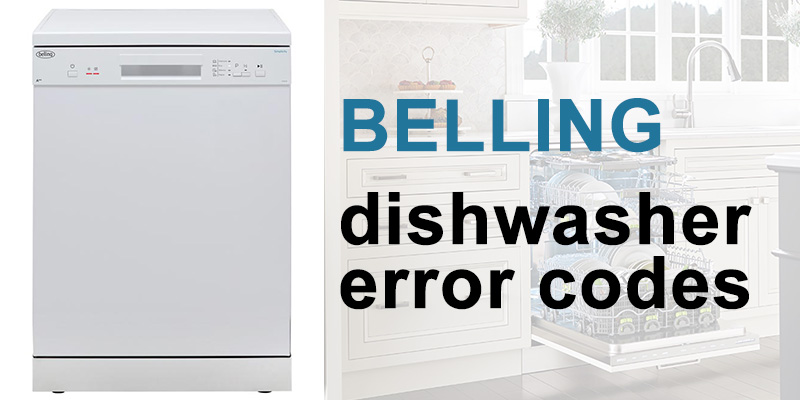 Belling dishwasher error codes
