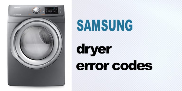Samsung dryer error codes - WasherErrorCodes