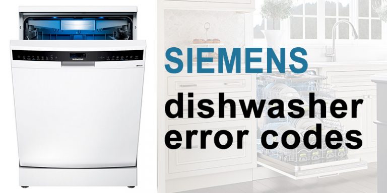 Siemens Dishwasher Error Codes - WasherErrorCodes